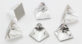 2419 4 x 4mm Square Spike Flatback Swarovski Crystal AB/12pcs