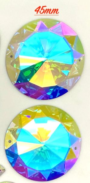 Élan™ Crystals 45mm Round Crystal sew on/pr