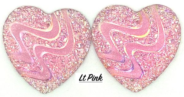 33mm Hearts Swirl/pr (Please choose color)