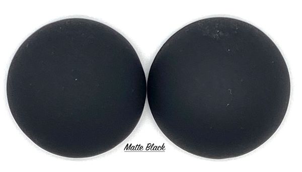 18mm Round Matte Flat Back/pr (Please choose color)