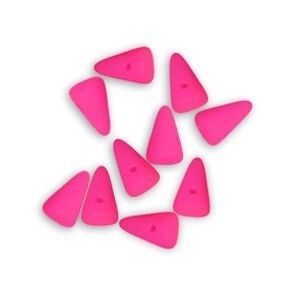 5x8 Czech Spike Beads Bright Neon Pink 48/pkg