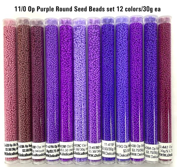 Round Beads Shades of Purple