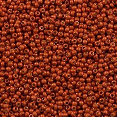 11/0 PF486 Toho Matte PermaFinish Galv Saffron/30g
