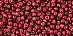 11/0 P489 Toho PermaFinish Galv Brick Red/30g
