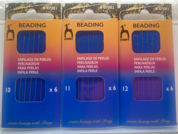 Pony Brand Needles Longs 6ea/card