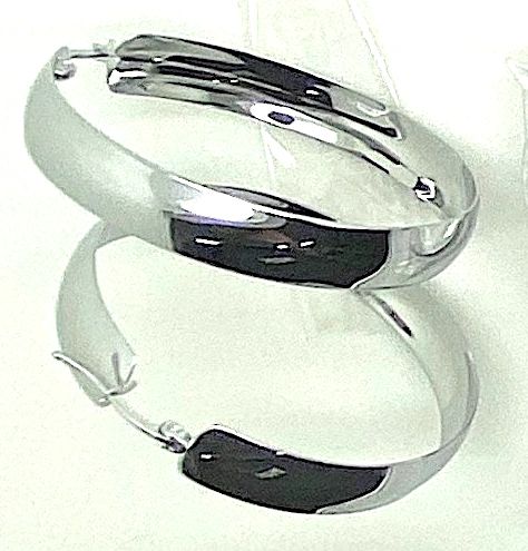50x8.5mm Flat Hoop Earrings/pr