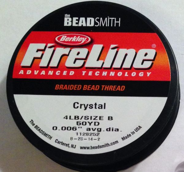 Fireline Braided Bead Thread 4lb .006 diameter/50 yds