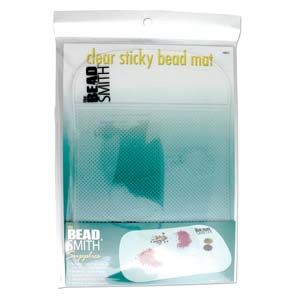 CLEAR STICKY BEAD MAT 7.5 x 5.5 IN