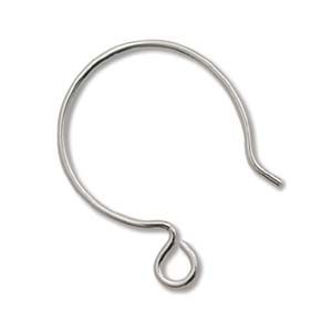 S/S 17mm Rounded Earhook/pr