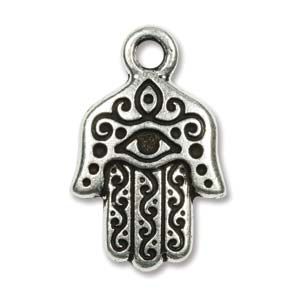 Hamsa Charm Fine Ant Silver/ea