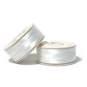 NYMO Nylon Beading Thread Bobbins Black or White (PLEASE CHOOSE SIZE)