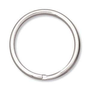 Split Ring 24mm Nickel Plated Silver 25/bg