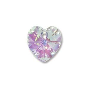 Heart 10mm Crystal AB - Unfoiled/24