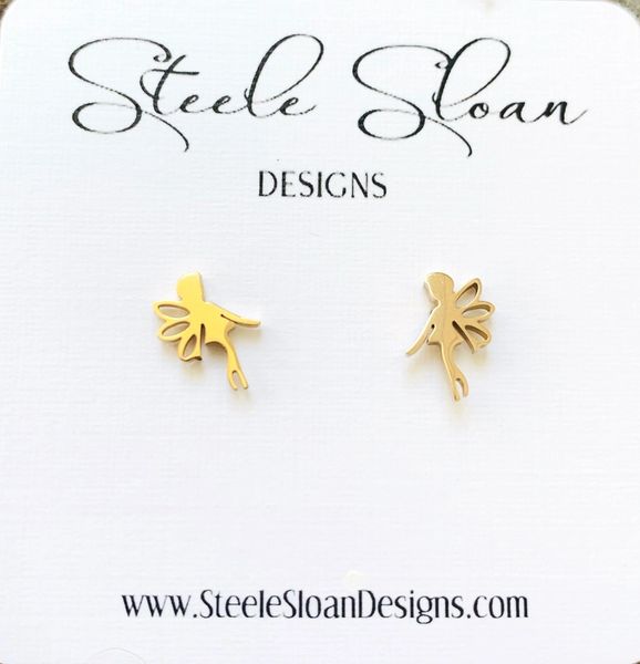 Tinkerbell hot sale earrings gold