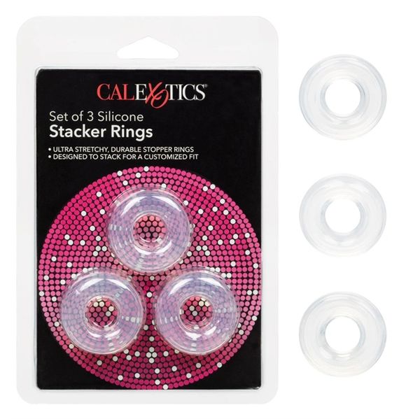 SET OF 3 SILICONE STACKER RINGS - SE1434802