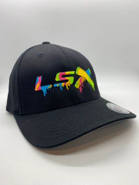 LSX -Black Flexfit Drip (Neon)