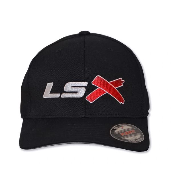 LSX Large- Flexfit (Black/White/Red/White)