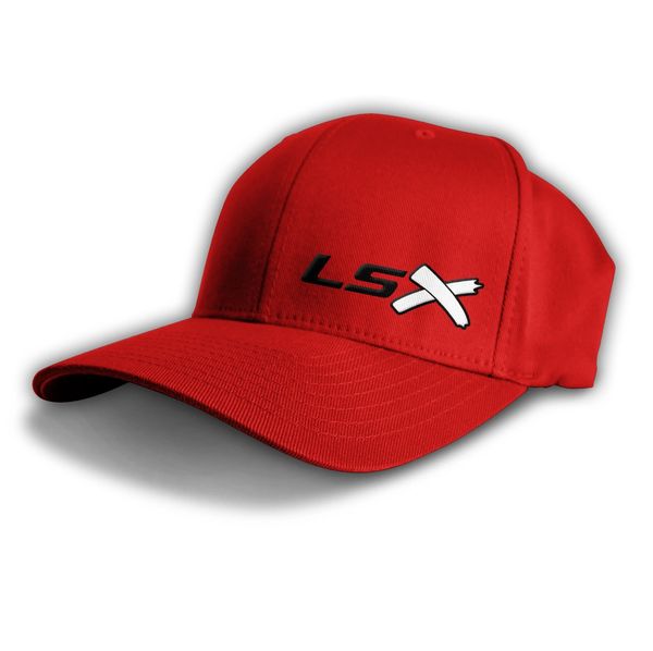 LSX - Flexfit red (black white black)