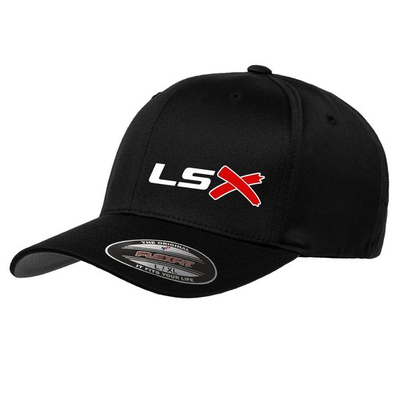 LSX - Flexfit (Black/White/Red/White)