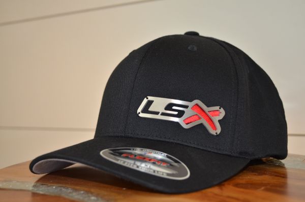 LSX - (Black hat, Metal badge, with Embroidery X)
