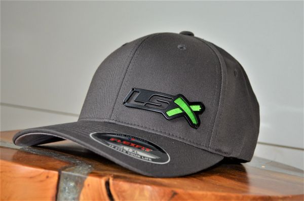 LSX - (Charcoal hat, Metal Badge, with Embroidery X)