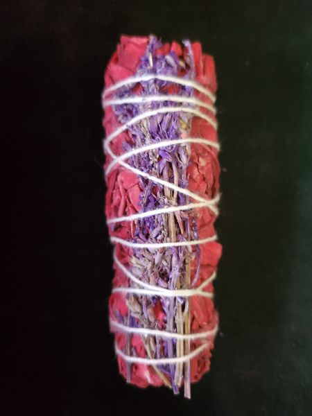 Smudge Bundle: 4" Dragon's Blood Sage & Lavender