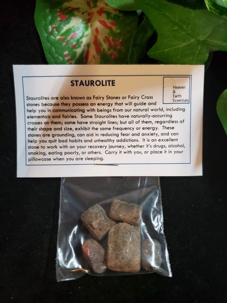 Mini Crystals Bag: Staurolite (Fairy Stones)