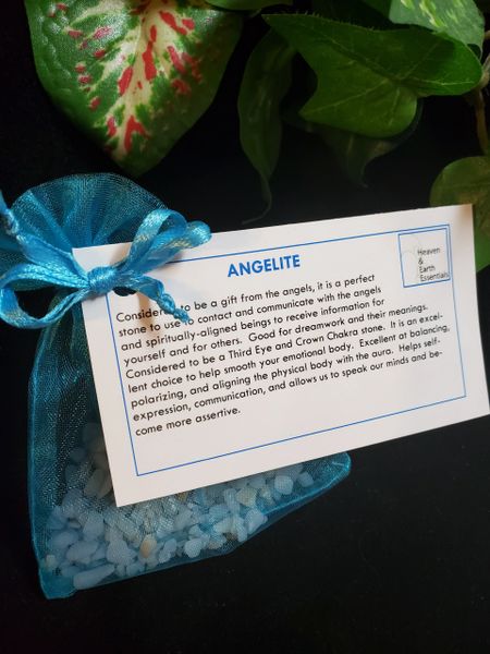 Mini Crystals Bag: Angelite