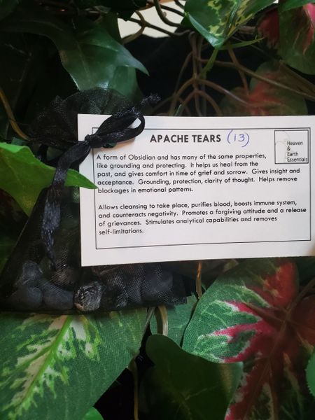 Mini Crystals Bag: Apache Tears