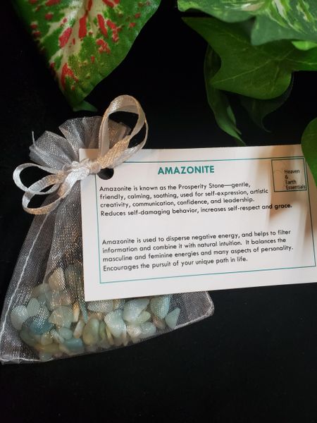 Mini Crystals Bag: Amazonite