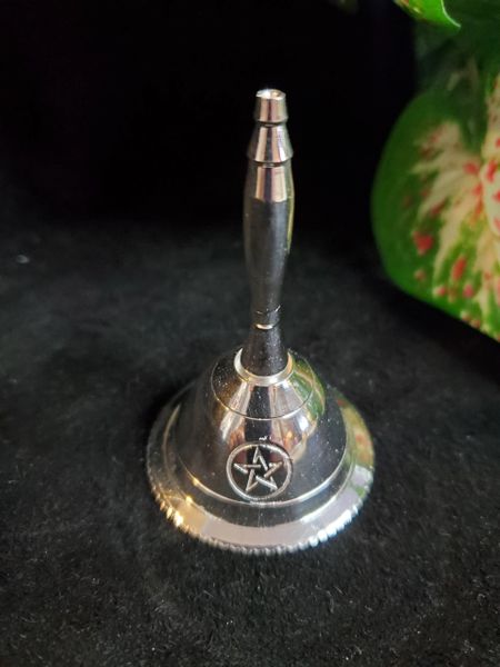 Altar Bell: Silver-Tone with Pentagram