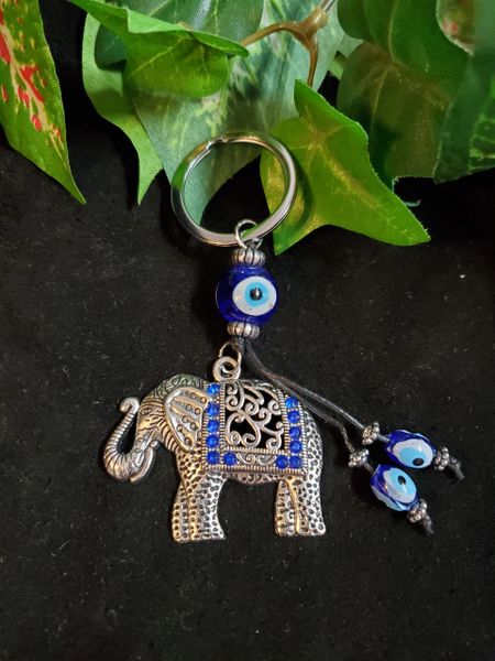 Key Ring: Evil Eye Elephant