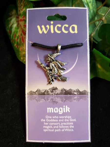 Necklace: Witch on Broom
