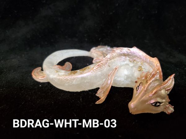 Orgone Baby Dragon: White & Iridescent Pink