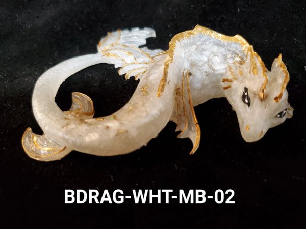 Orgone Baby Dragon: White, Gold & Sparkles