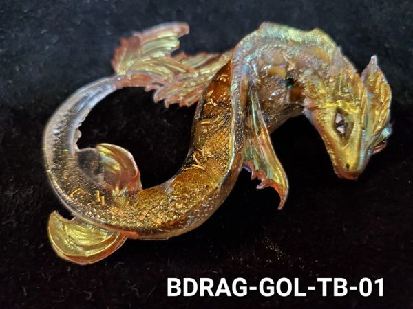Orgone Baby Dragon: Golden Tiger's Eye & Brass