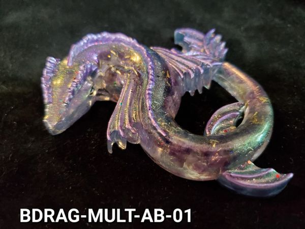 Orgone Baby Dragon: Amethyst & Brass