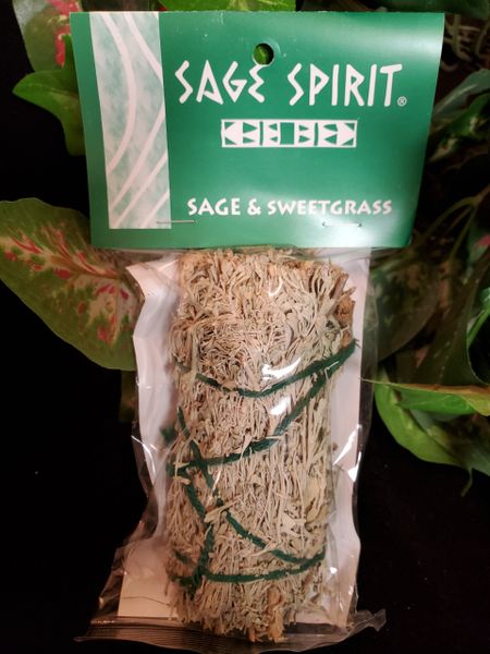 Smudge Bundle: 6" Sage & Sweetgrass (Sage Spirit)