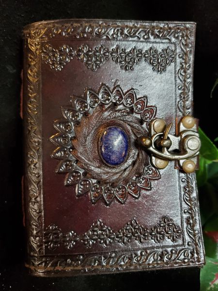 Journal: Tooled Leather with Lapis Lazuli