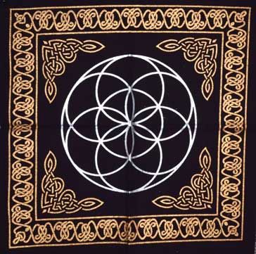 Altar Cloth: 18"x18" Seed of Life