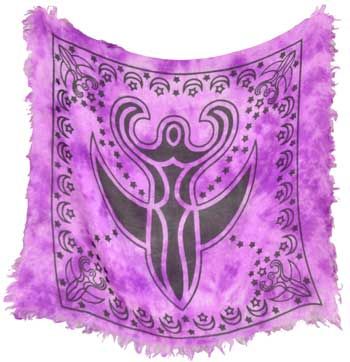 Altar Cloth: 18"x18" Purple Goddess