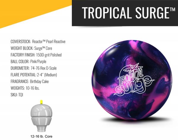 Storm Tropical Surge Pink Purple 14lb Sports Fitness Bowling Newsmada Com