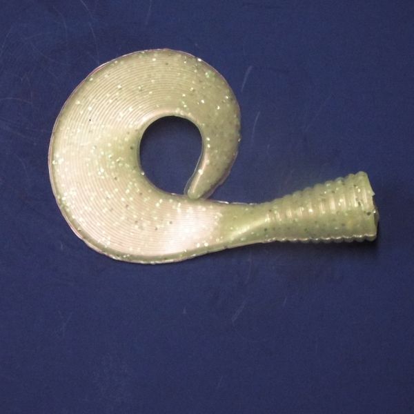 Pearl Glitter 5.5 inch Sq. SS Shad replacement tails