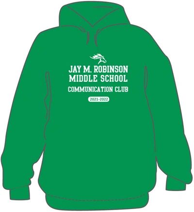 COMMUNICATION Hoodie with last name on back