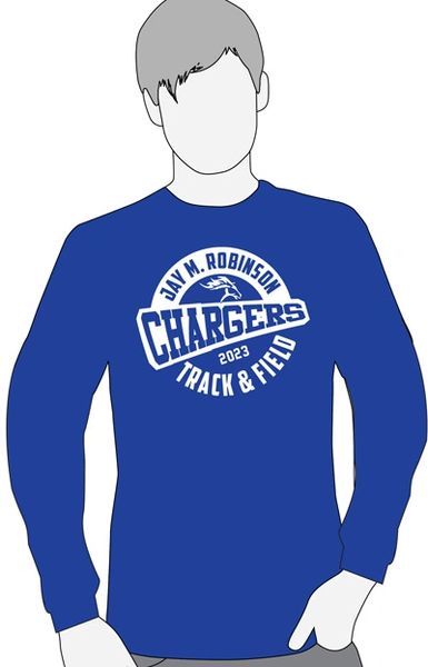Track and Field long sleeve cotton shirt