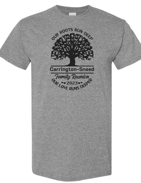 Carrington-Sneed Family Reunion T shirt