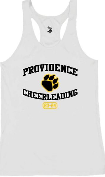 Providence Cheer White Tank Top With Year- OPTIONAL