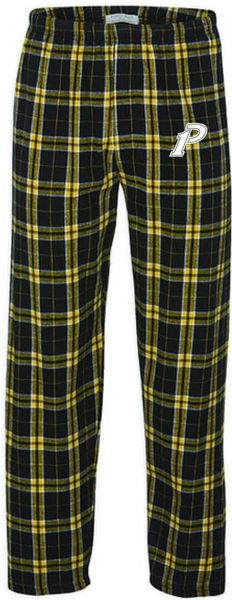 MEN'S CUT Boxercraft Lounge Pants-Black/Yellow Plaid