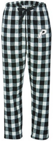 LADIES CUT Boxercraft Lounge Pants-Black/white plaid