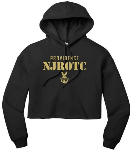 PHS NJROTC Girl's cropped hoodie